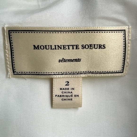 Anthropologie Moulinette Soeurs Arbor Lace Dress‎ Green Ivory Sleeveless SZ 2 - Picture 3 of 13